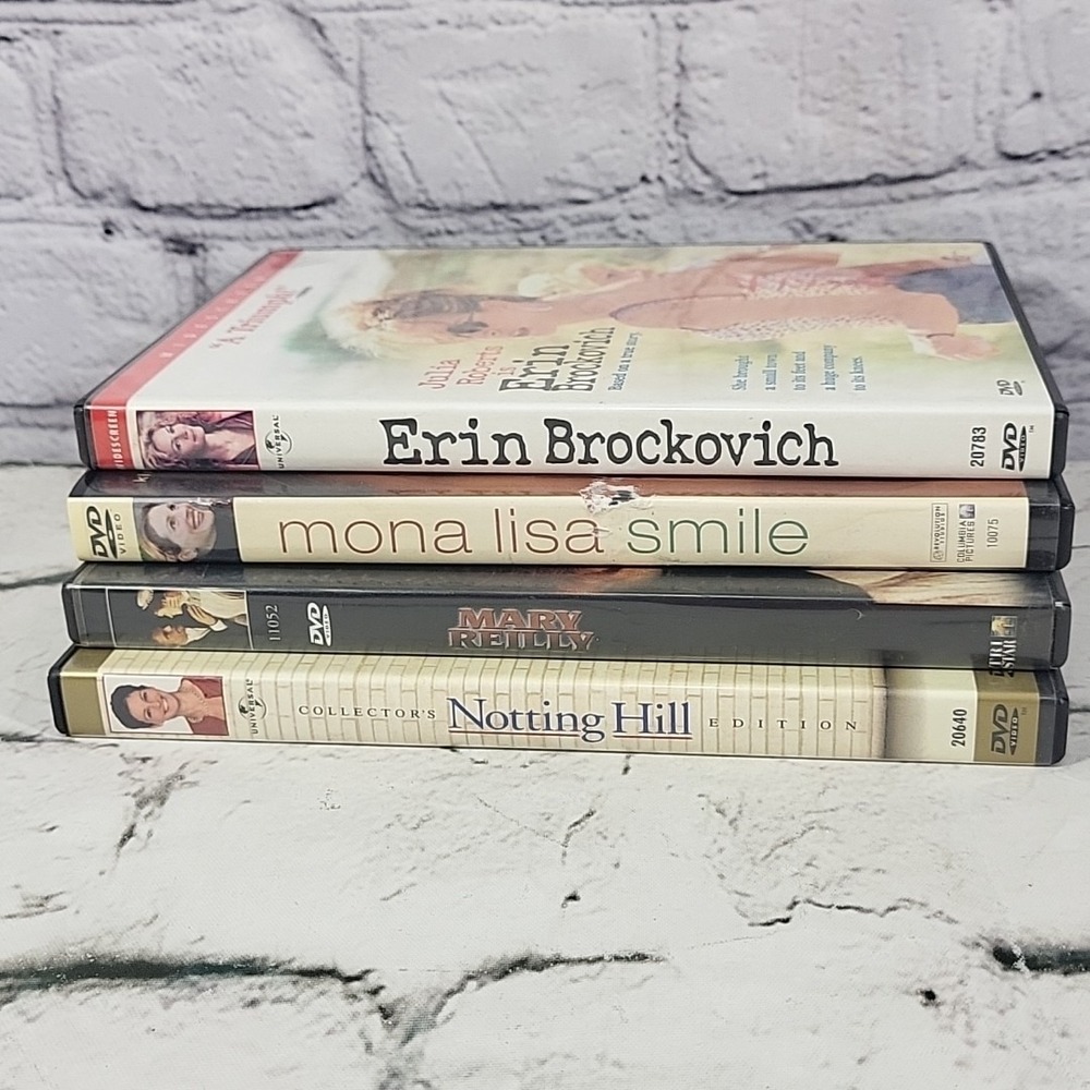 Julia Roberts Movies DVD Lot Of 4 Films Mary‎ Reilly Erin Brockovich Mona Lisa
